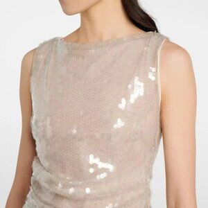 Staud Women's Moon (Natural) Eton Sequined Tank Top - Size M (4/6)